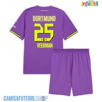 Camisa de time de futebol Borussia Dortmund Joey Veerman #25 Replicas 3º Equipamento Infantil 2026-27 Manga Curta (+ Calças curtas)